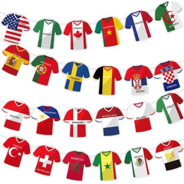 49-Piece Party Decoration Banner Set Soccer-Themed Party Supplies Scene Decor 260529
