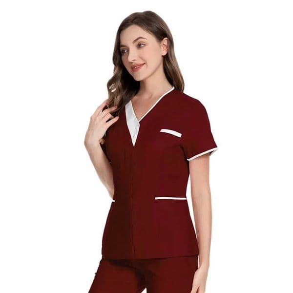 Clothing Beauty Salon Work Clothes Doctor Short-sleeved Tops V-neck Nurse Female Nursing Technician uniforme nurse uniform C260529