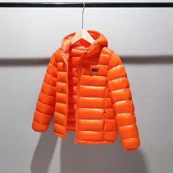 Children's Brand Down Outerwear Winter Down Coat Clothes letter Prints Boys Girls Cotton Padded Parka Coats Warm Hooded Jacket 1-10 Years