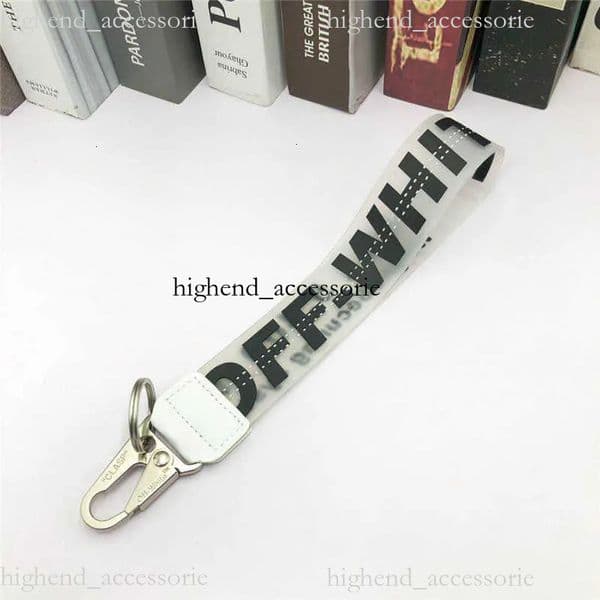 fashion New High Quality Brand off white Key Chain Plastic Dropper off Key Chain Letter Mobile Phone Designer Pendant off white keychain ae7 a87 c00