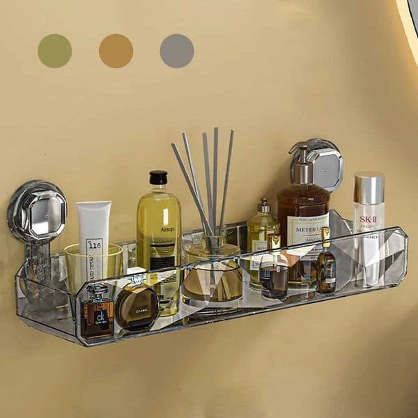 Suction cup storage rack wall mounted non perforated bathroom sink storage rack bathroom storage rackR260529