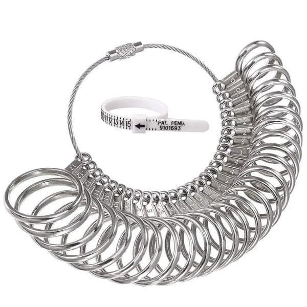 2026 New Wholesale Alloy White Soft Ruler Measuring Ring Size Screening Tool Free Shipping 1011