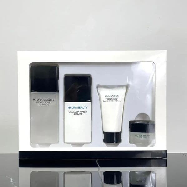 Brand HYDRA BEAUTY 4pcs Set Camellia Water Cream 30ml lotion Toner 40ml cleanser 20ml cream 5ml Fluide Hydratant Illuminating Hydrating Fluid essence Face Skin care