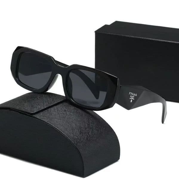 Luxury Classic Square Sunglasses for Men Women Designer UV400 Protection Shades Fashion Metal Frame Outdoor Driving Eyewear