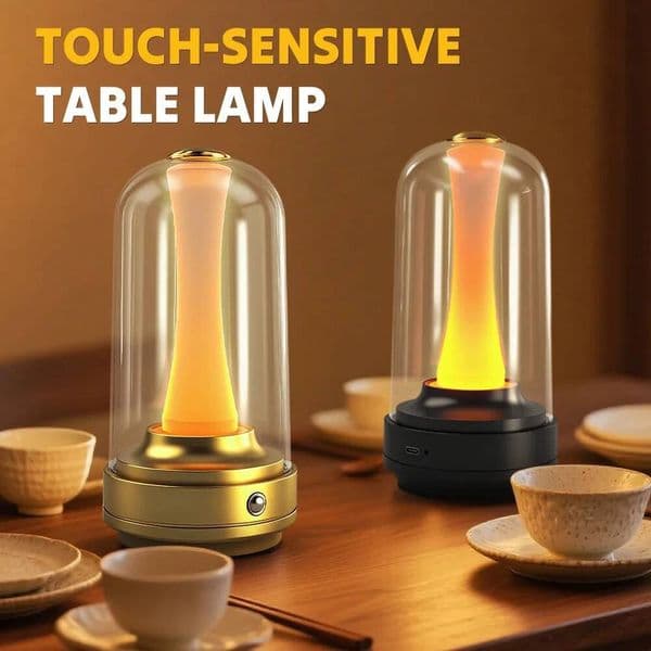 Dimmable Candle Room Rechargeable Touch Waterproof Reading Mood Light For Home Bedside Bar Desk Outdoor Mushroom Lamp