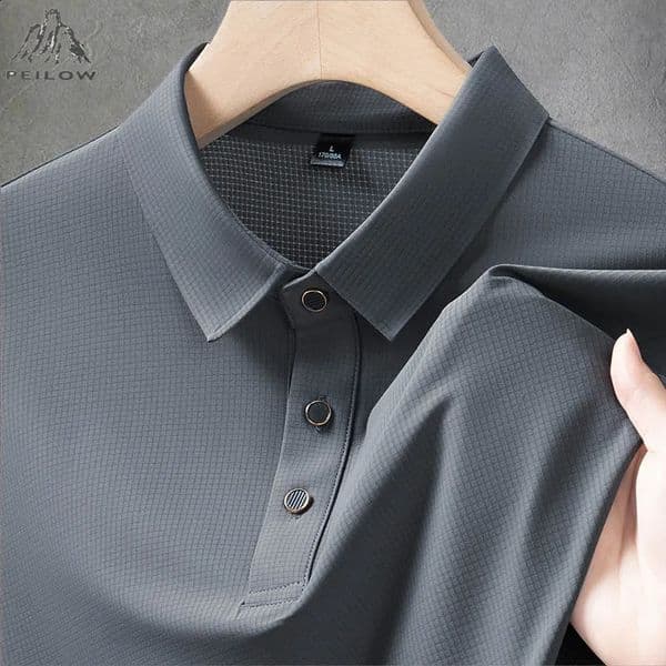 Plus Size 7XL 8XL Polo Shirt Men Summer Quick Dry Ice Silk Breathable Golf Polo Mens Oversize Business Polo Shirt Men Clothing 260525