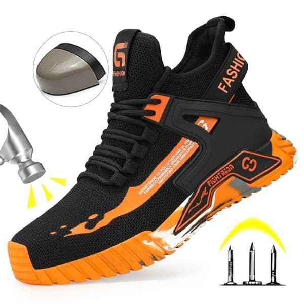 High Top Man Boots Safety Protective Shoes Steel Toe Work Shoes Men Anti-puncture Safety Shoes Men Women Work Safety Boots 260522