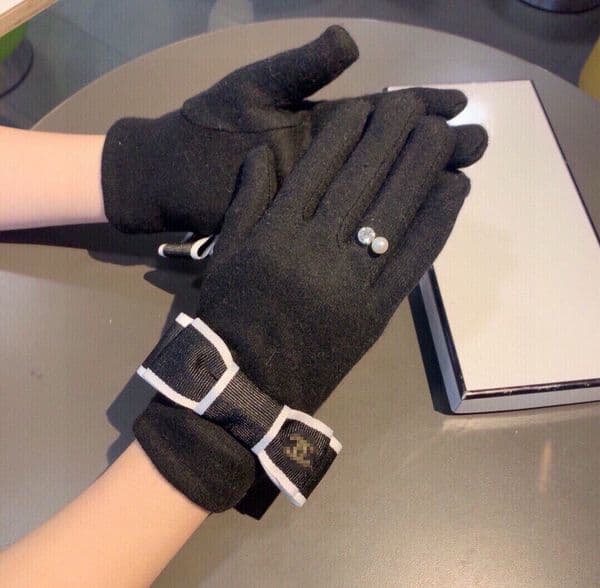 Winter ski glove luxury designer fashion CHAN gloves women warm riding golf glove leather glove man motorcycle glove