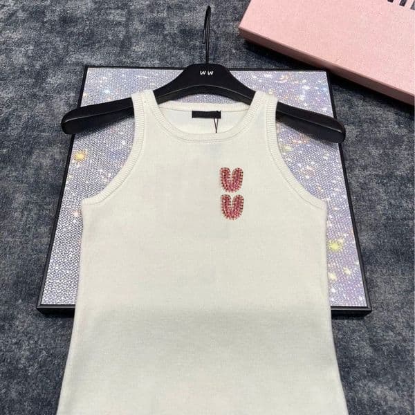 tank top woman designer tank top womens t shirt Summer vest sleeveless womens knitted tops fashion and sexy wet tanktop designer clothes women XS S M L XL