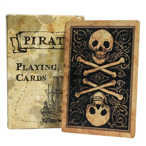Pirate Skull Vintage Style Playing Cards Standard Deck of Waterproof Poker for Family GamesParties Gatherings 260529