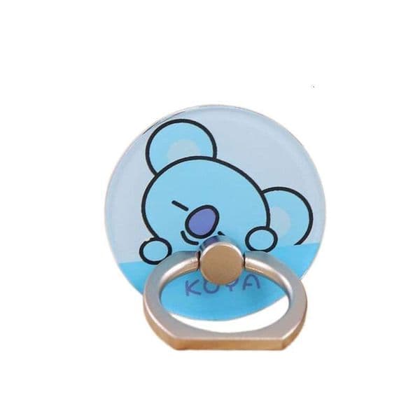 BTS Bt21 Kpop Album Btsmerch Btsmerch Phone Ring Stick It On The Back Of The Phone To Provide Support Holder Stand Lazy Stand Ins Style Phone Holder