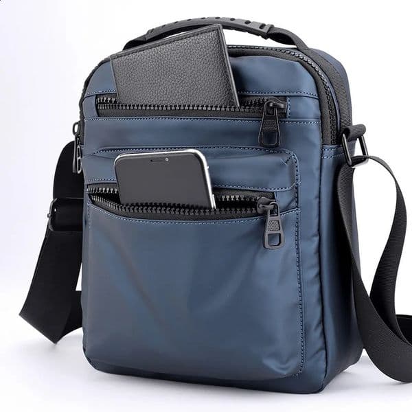 Man Classic Messenger Bag Mens Multifunction Shoulder Sling Pack Nylon Business Crossbody Flap Male Simple Handbags 260529