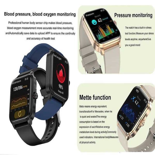 2026 New Health smart Watch Rate Blood Oxygen Blood Pressure Monitoring Call GPS Movement Trajectory SmartwatchJ260530