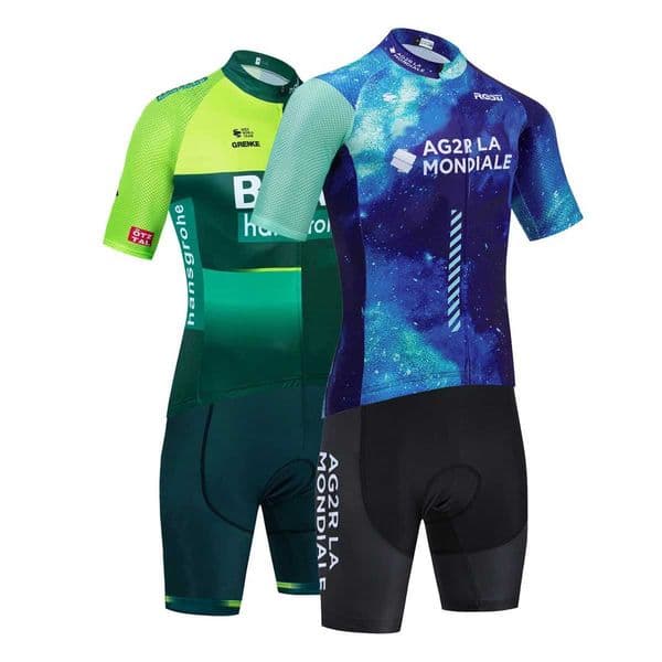 2025 ROSTI Team NEW AG2R Cycling Jersey Men Women BORAFUL Bike Maillot Shorts Set Ropa Ciclismo Summer Bicycle TSHIRT PantsR260530