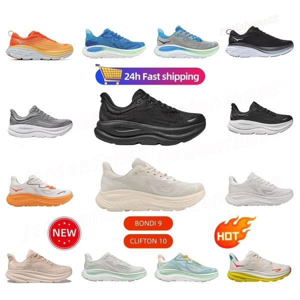 Hokarunning Shoes Top Quality Cross Designer Running Shoes Travel Black White Pink Blue Casual Grey For Men Women Workout Outdoor Trainers Breathable Big Size US 12