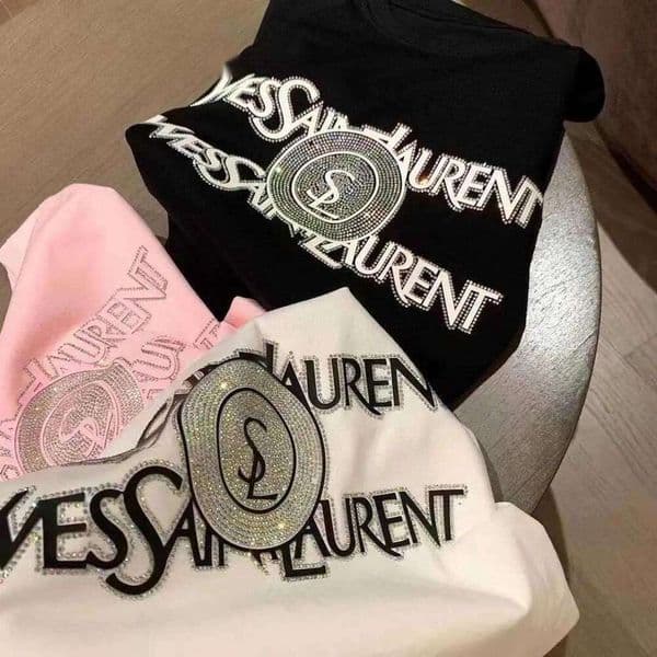 Designer Summer 2026 New Trendy Heavy Industry Explosions Hot stamp Short Sleeve Loose Round Neck InsT-Shirt Top Asian size s-3xl