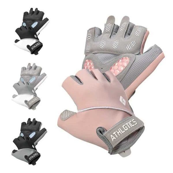 1 Pair Sport Breathable Half Finger Fitness Gloves for Men Women Anti-Slip Liquid Silicone Ice Silk Weightlifting Yoga GlovesR260530