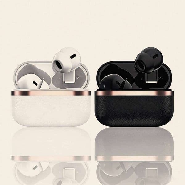 TWS In-ear Leather-crafted Earphones Wireless Earbuds Featuring Sleek Fit Long-lasting All-day Battery Integrated Mic for Users 26Y0527