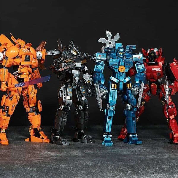 KBOX Pacific Hunter Robot building blocks Mecha Warrior Assembling toys film character model ABS plastic children gift W260530