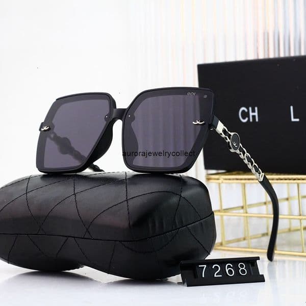 cc sunglasses channels glasses Designer Sunglasses for women oversize Square weaving Beautiful trendy slim Classic Eyeglasses frame Outdoor Beach Glasses For wom
