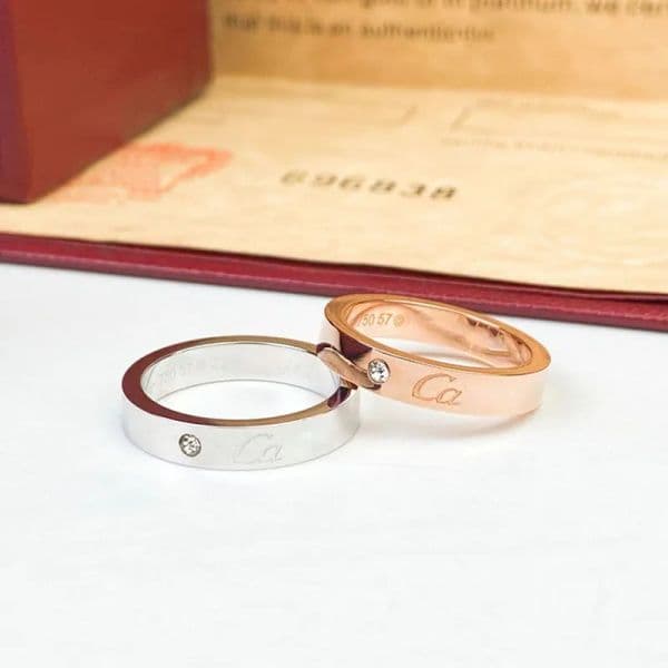 ring Luxury Designer ring woemn Double Layer 3mm 5-11 Size Fashion Versatile Unisex Temperament Ring High-end Luxury Fashion Minimalism