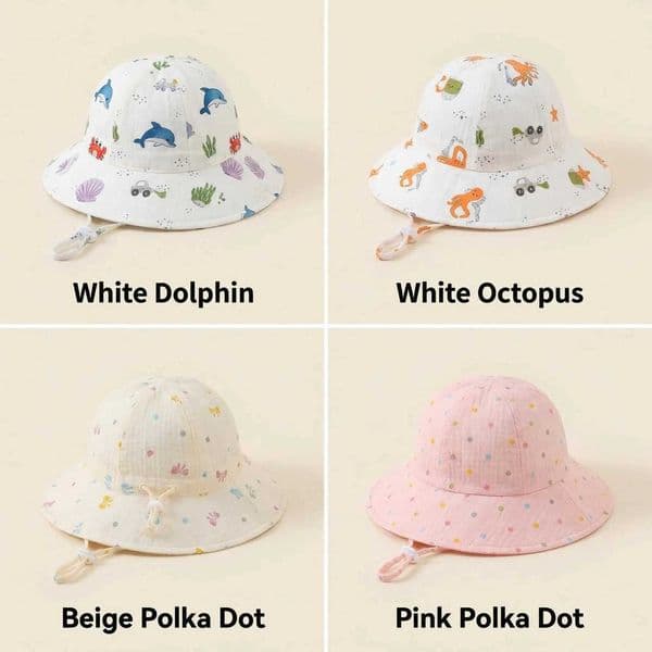 Baby Fisherman Hat - Summer Lightweight Breathable Stylish Sun Hat for Baby - Perfect for Outdoor Adventures - Sun Prote M260530