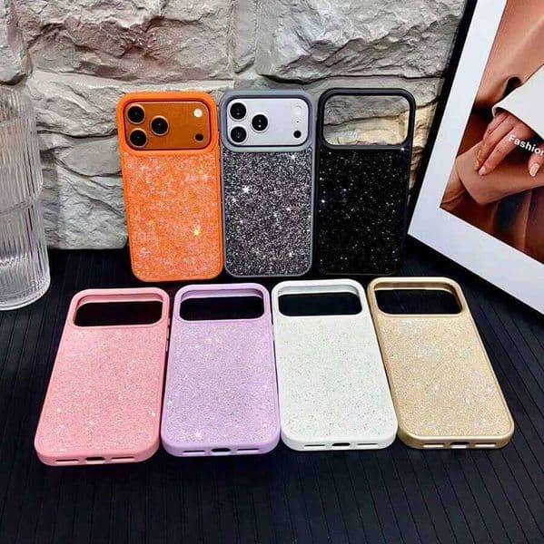 Luxury Bling Glitter Design Phone Case for iPhone 17 Air 16 Plus 15 14 13 12 11 Pro Max Full Diamonds Soft Rhinestone Back Cover J260530