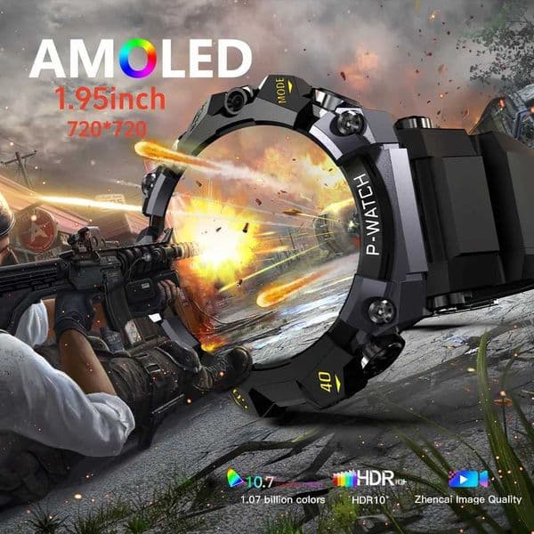 4G 5G LTE Fl Netc Smartwatch Android system 195 inch 720720 Amoled Sn 800W Dual Camera Fashion Smart Watch GPS WIFIJ260530