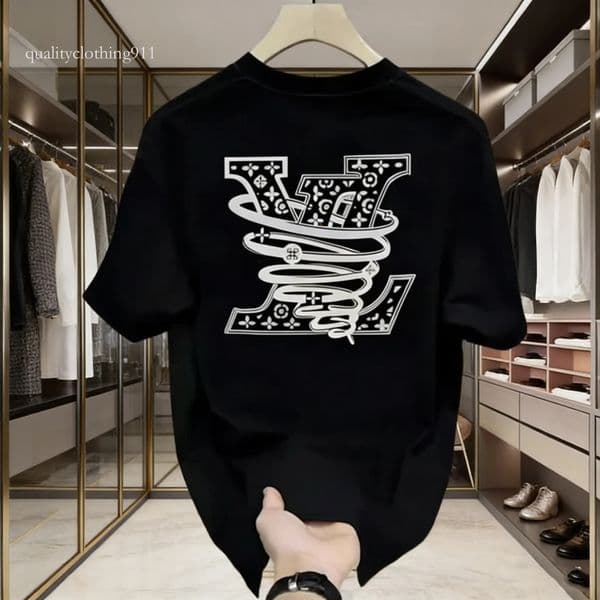 Designer men's T-shirts, men's and women's shirts, fashionable chest letter print, casual summer short-sleeved men's tops cc
