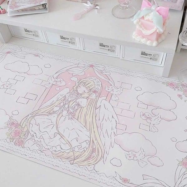 Large Cartoon Mouse Pad Waterproof Gaming Computer Table Mat Kawaii Mouse Mat Desk Costers Office Stationery Desk Organizer C2605292