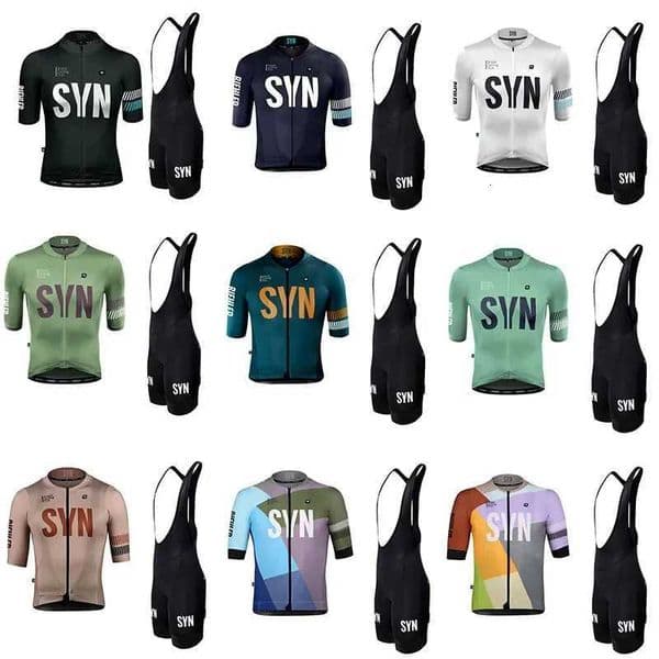 SYN Summer cycling clothes mens jerseys road cycling short sleeved sets bibs quick drying clothes breathable cycling shirtR260530