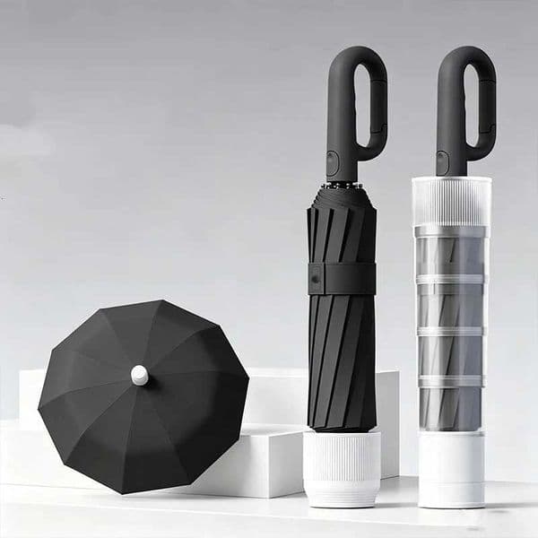 Umbrella thickened and enlarged dual-use for both rain and rain wind resistant large sun protection folding fully automaticJ260530