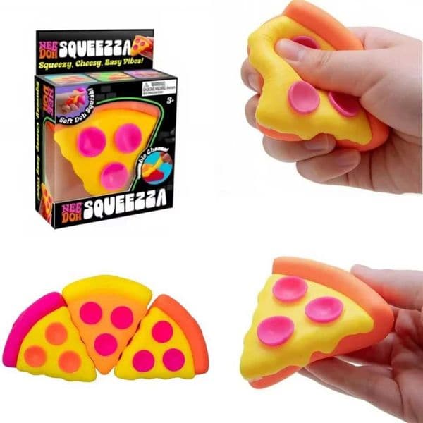 Schylling Needoh Pizza Sensory Stress Relief Cube for AnxieTY Relief Squeeze Toy for Focus ADHD Surprise Box Z260530