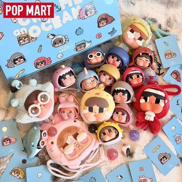 CRYBABY Cry Me An Ocean Series Blind Box Collectible Cute Ocean Theme Desktop Ornament Mystery Box Gifts L260529L0O5