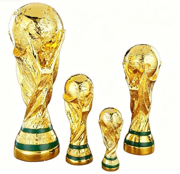 High Quality England World Cup Golden Resin Trophy Classic Replica Football Fans Memorial Gift Exquisite Ornament for Home Office and Party Decor Souvenir