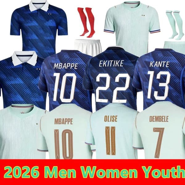 2026 France finals Maillots MBAPPE de football Soccer Jersey OLISE French Football shirts kit shirt hommes enfants MEN kids DEMBELE
