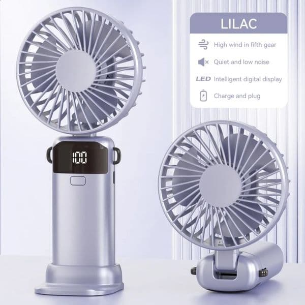 Mini USB Typec 1200mAh Rechargeable Handheld Fan MultiFunctional Desktop Stand Eectric Students Outdoor Portable Small 260529
