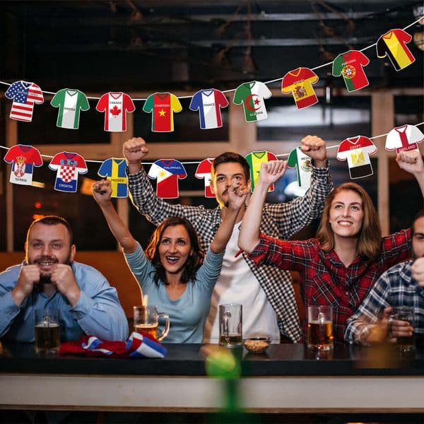 2026 USA Canada Mexico World Cup Flag Banner Set Sports Themed Bar Party Atmosphere Decor Props