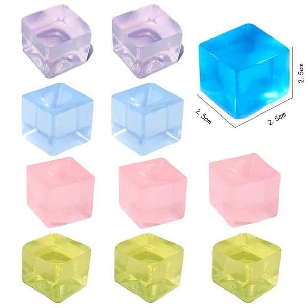 Squishy Ice Cube Fidget Toys For Anxiety ADHD Anti Stress Squeeze Balls Kids And Adults Decompression Party Favors GiftsZ260530