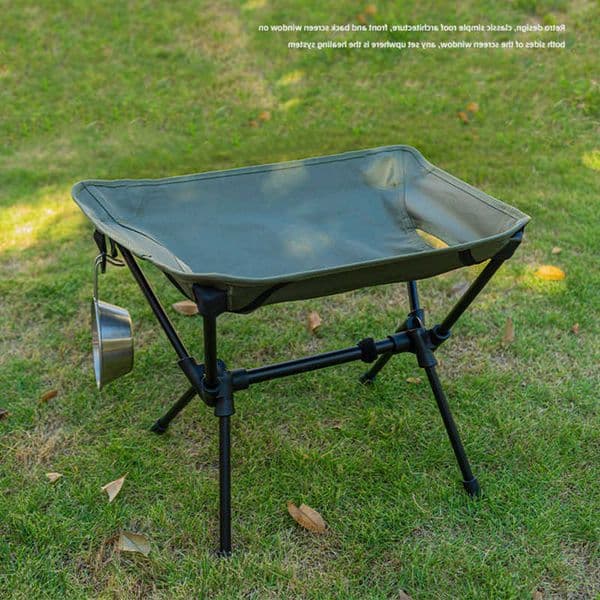 Outdoor Camping Moon Chair Foldable Stool Portable Ultra Light Aluminum Alloy Fishing Stool Travel Barbecue Leisure Stool H260530