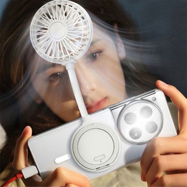 Portable magnetic small fan mini folding suitable for iPhone and phones phone cases 260529