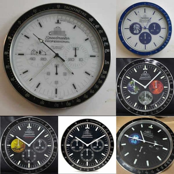Luxury Wall Clock 16Inch 14Inch OMG Watch Style Round Metal Living Room Wall Clock S25821 decor home W251028 Desk K260209 Y260530