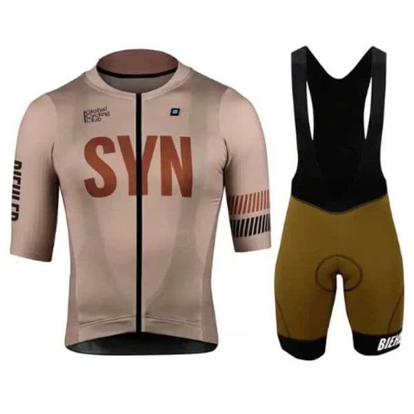 SYNful Quick Dry Short Sleeve Mens Cycling Clothing Set Mountain Bike Suit Summer 2024 Ciclismo Ropa HombreR260530