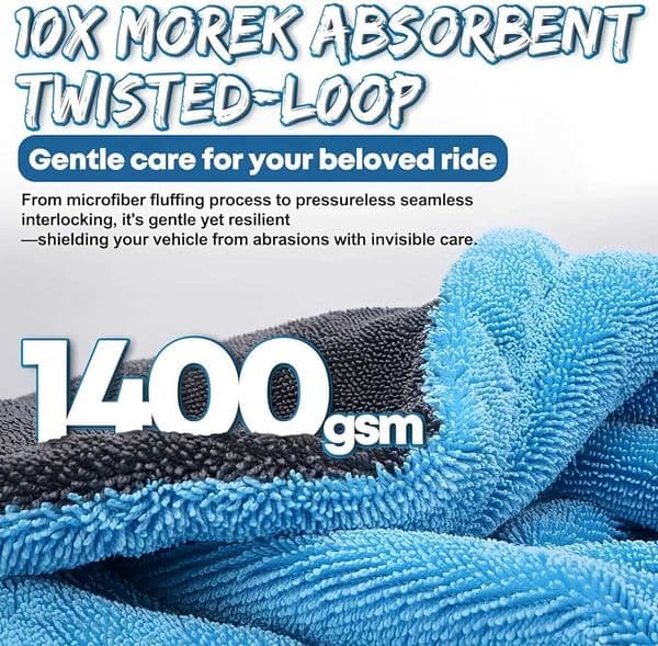 Microfiber Car Wash Towel Large Car Quick Drying Cloth Super Absorbent Car Window Cleaning Towel Thicken Car Detailing Rags C260530