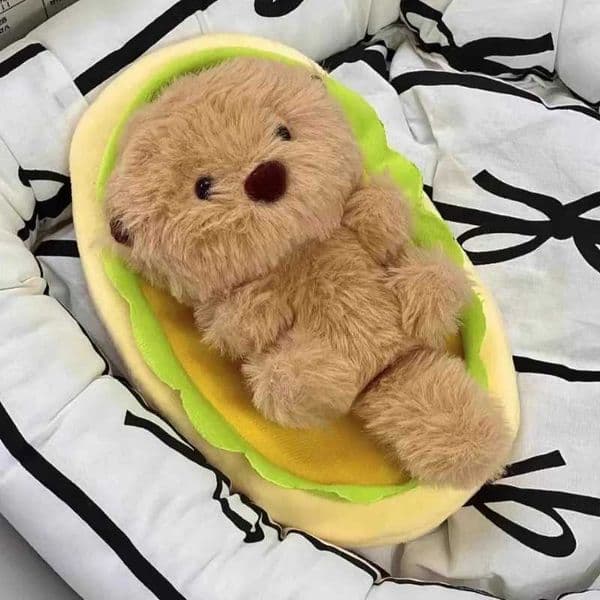 Cute Sea Otter Plush Toy Soft Kawaii Otter Stuffed Doll Fluffy Adorable Plushie Animal Desk Ornament for Friends Holiday Gift L260529
