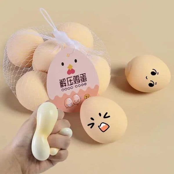 Egg Squeeze Toys Smart Eggs Adult Educational Toy Funny DecompressionVent Egg Squeeze Ball Gift SquishyStresd Reliever C260530