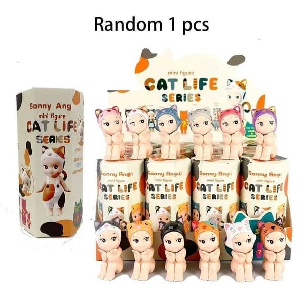 1-12pc Set Angels ers Rand Blind Boxes Sitting Posture Anime Figures Decoration Toys Dolls for Childrens Birthday 70 off Clearance S K260320 Y260516 Y260530