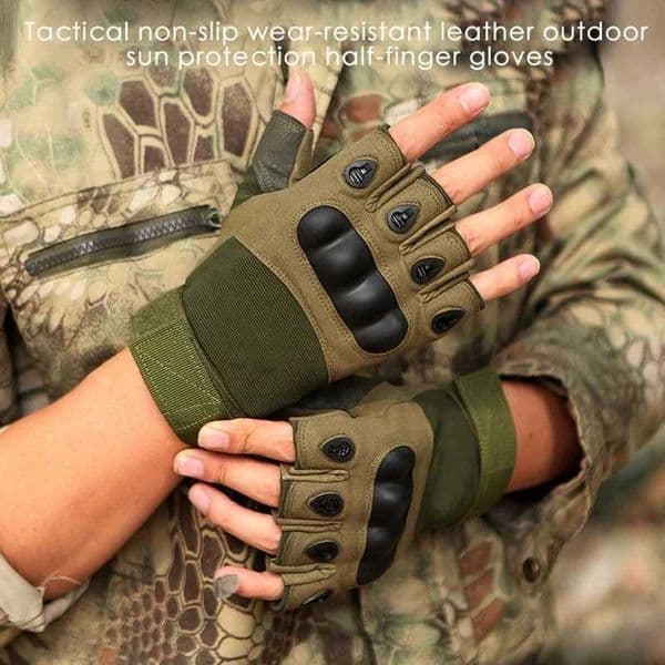 Half Finger Mens Gloves Outdoor Military Tactical Gloves Sports Shooting Hunting Airsoft Motorcycle Cycling GlovesR260530