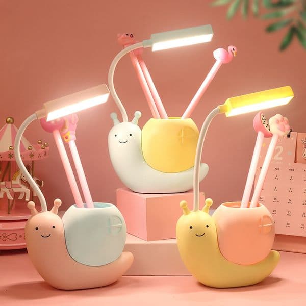 In Stock Cartoon Rechargeable Study LED Eye Protection Creative Dormitory Student Desk Lamp Small Gift Wholesale