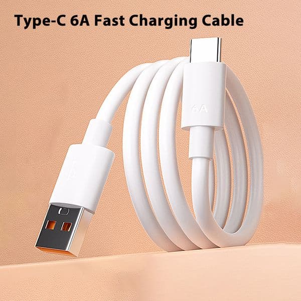 6A Fast Charger Cable USB Type C Fast Charging Data Cord